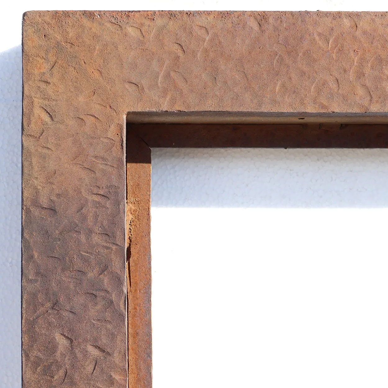 Vintage American Hammered Steel Window Frame