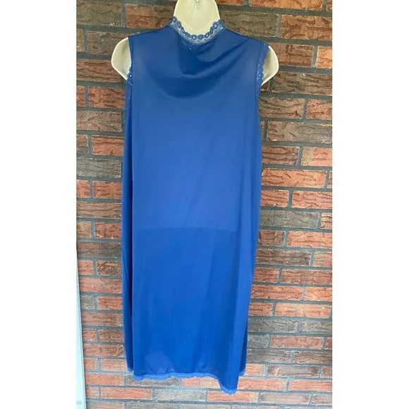 Vintage Dead Stock ShadowLine Set Small Sleeveless Gown Lng Slev Duster Robe NWT