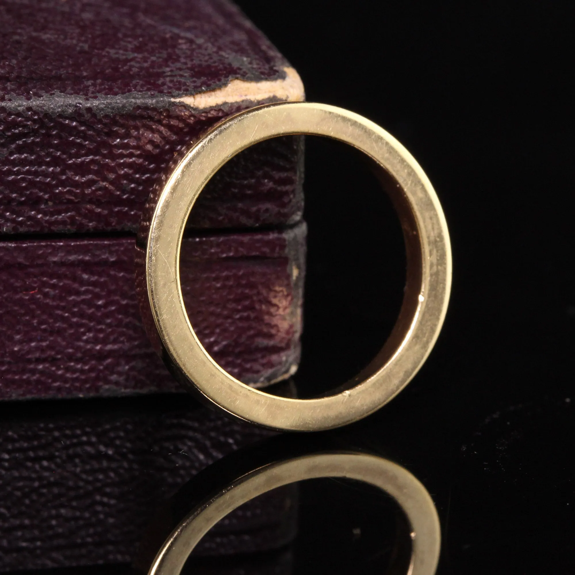 Vintage Estate 18K Yellow Gold Classic Wedding Band