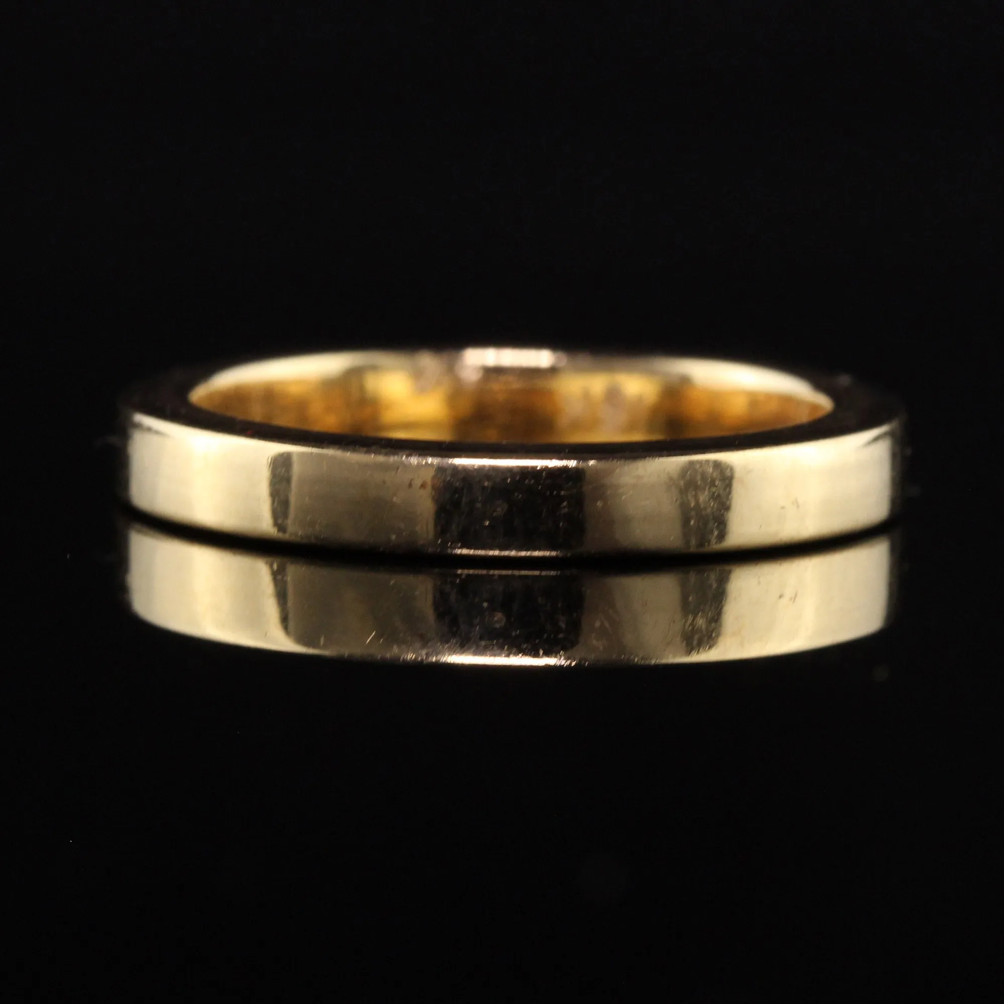 Vintage Estate 18K Yellow Gold Classic Wedding Band