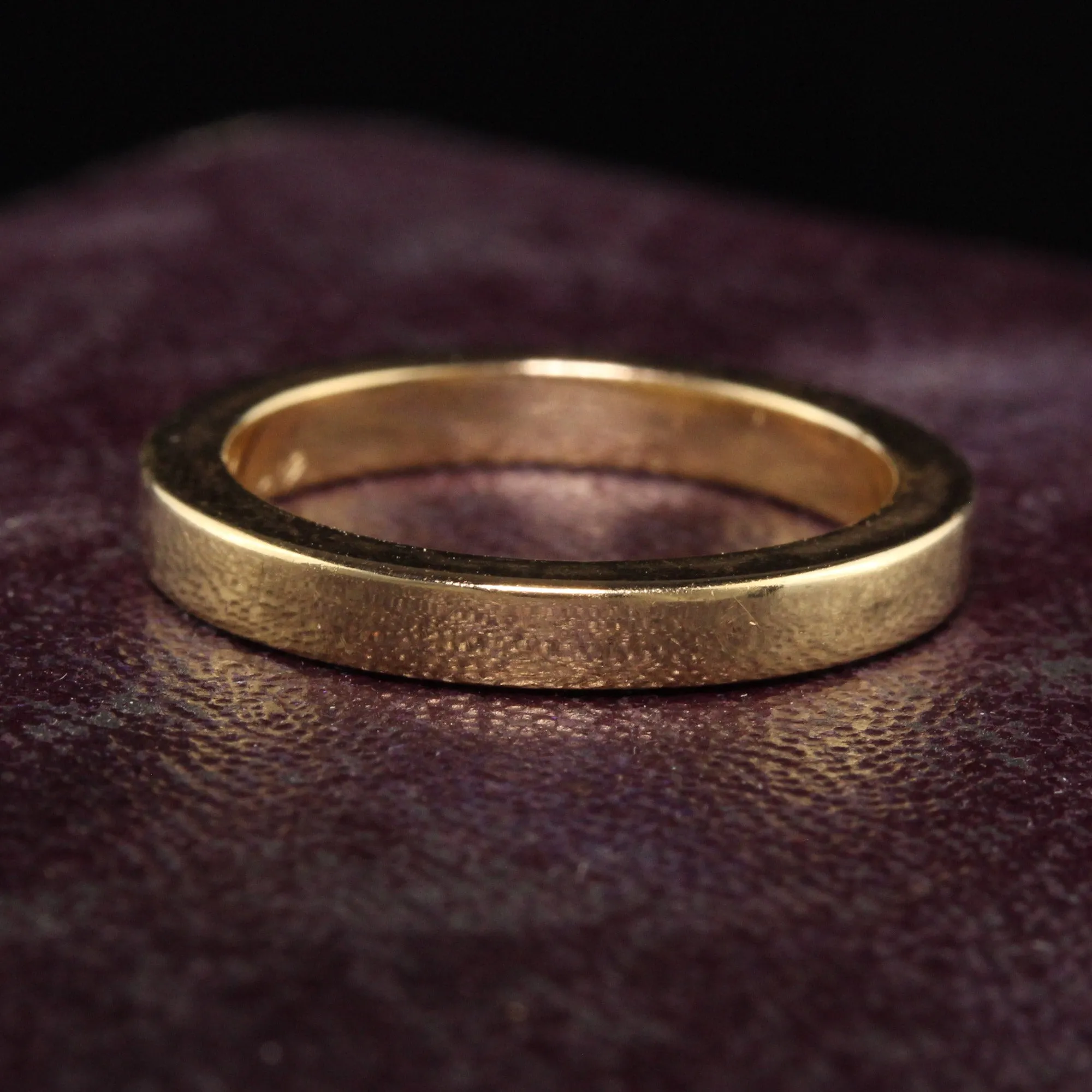 Vintage Estate 18K Yellow Gold Classic Wedding Band