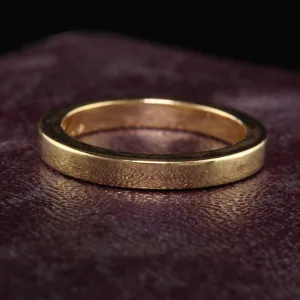 Vintage Estate 18K Yellow Gold Classic Wedding Band