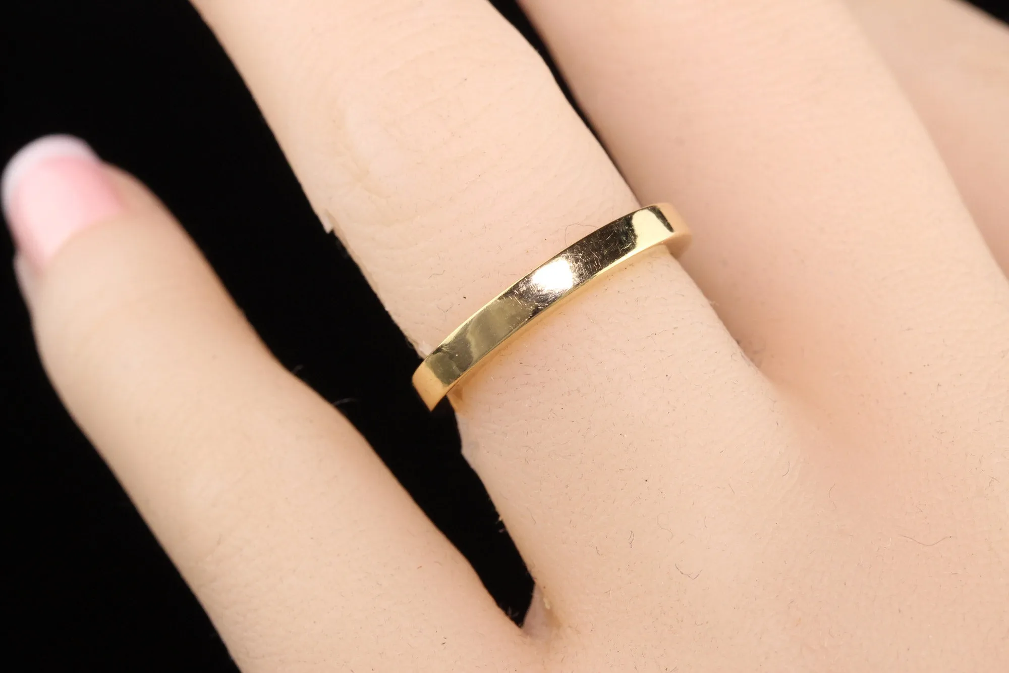 Vintage Estate 18K Yellow Gold Classic Wedding Band