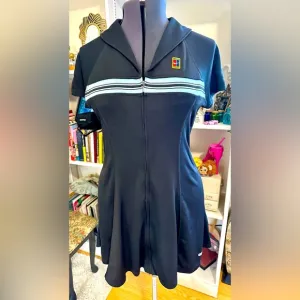 Vintage Nike Challenge Court Tennis Dress 90s Sz M Preppy Retro Country Club