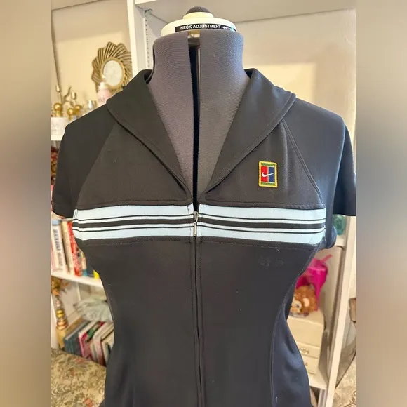 Vintage Nike Challenge Court Tennis Dress 90s Sz M Preppy Retro Country Club