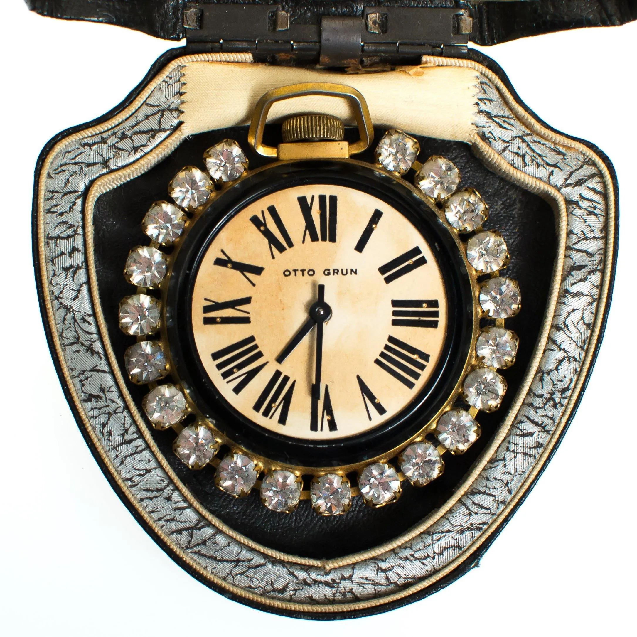 Vintage Otto Grun Watch with Diamante Crystals
