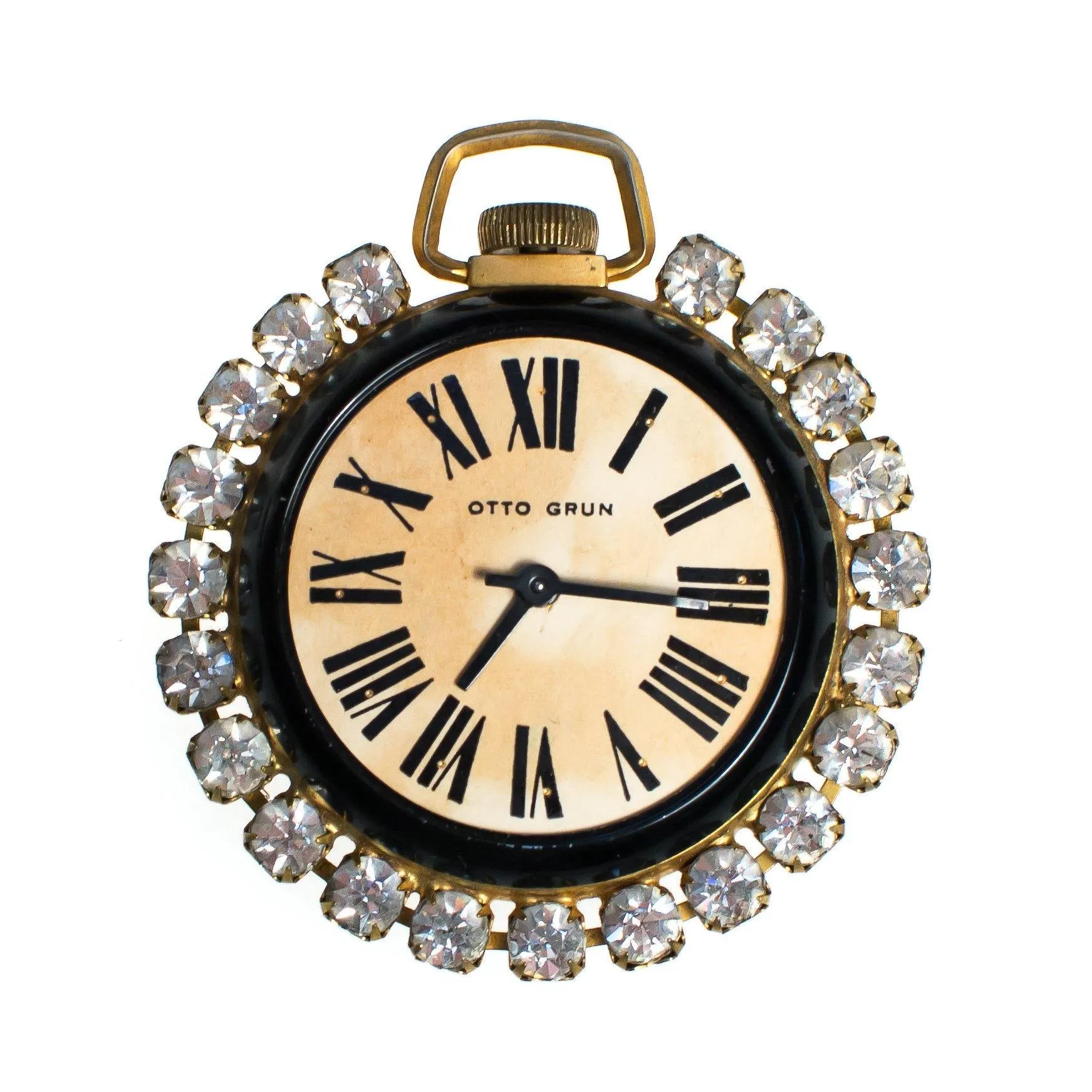 Vintage Otto Grun Watch with Diamante Crystals