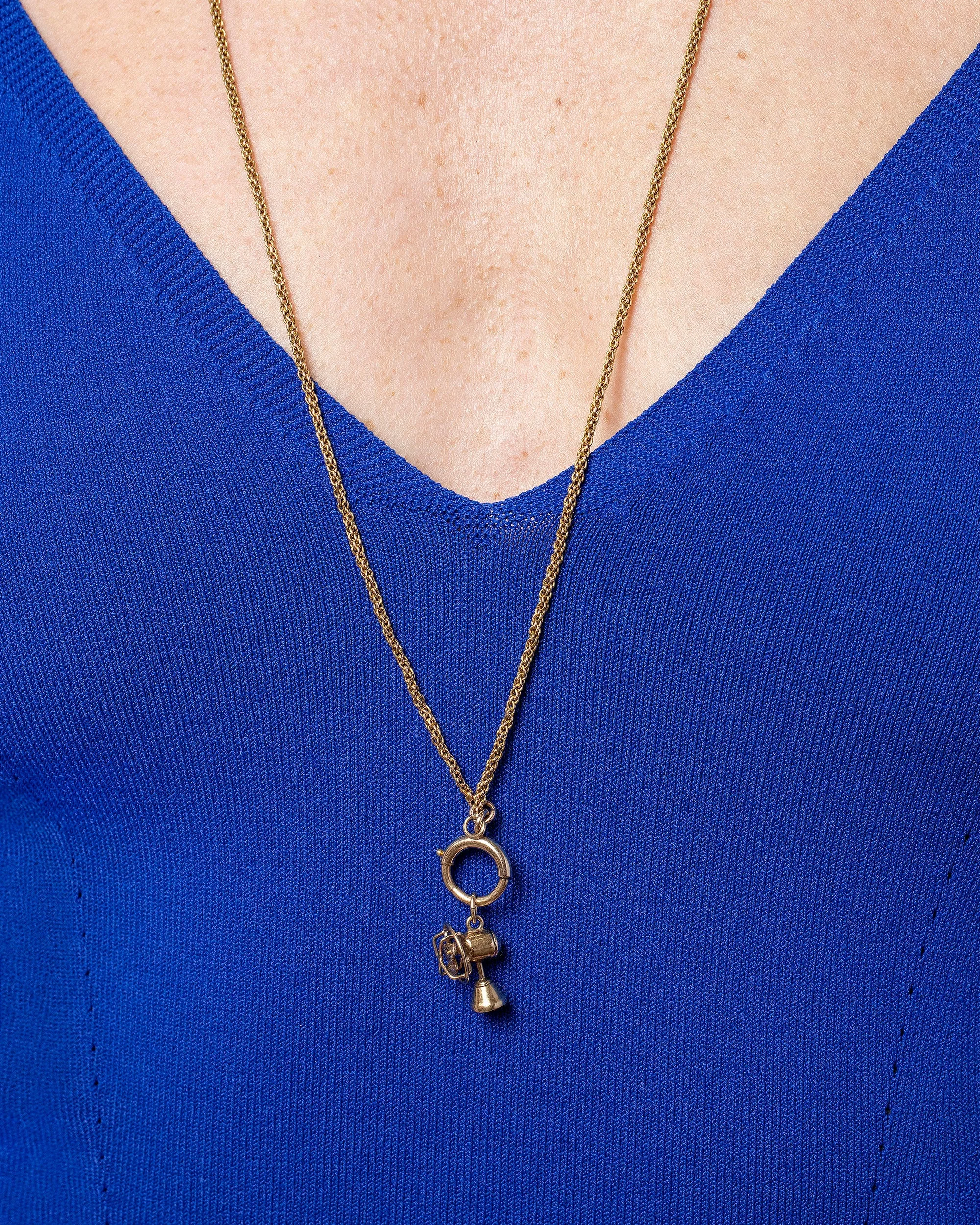 Vintage Rope Chain Necklace with Spring Ring