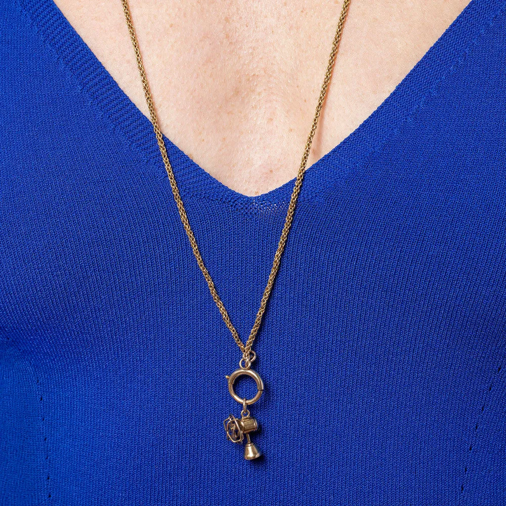 Vintage Rope Chain Necklace with Spring Ring