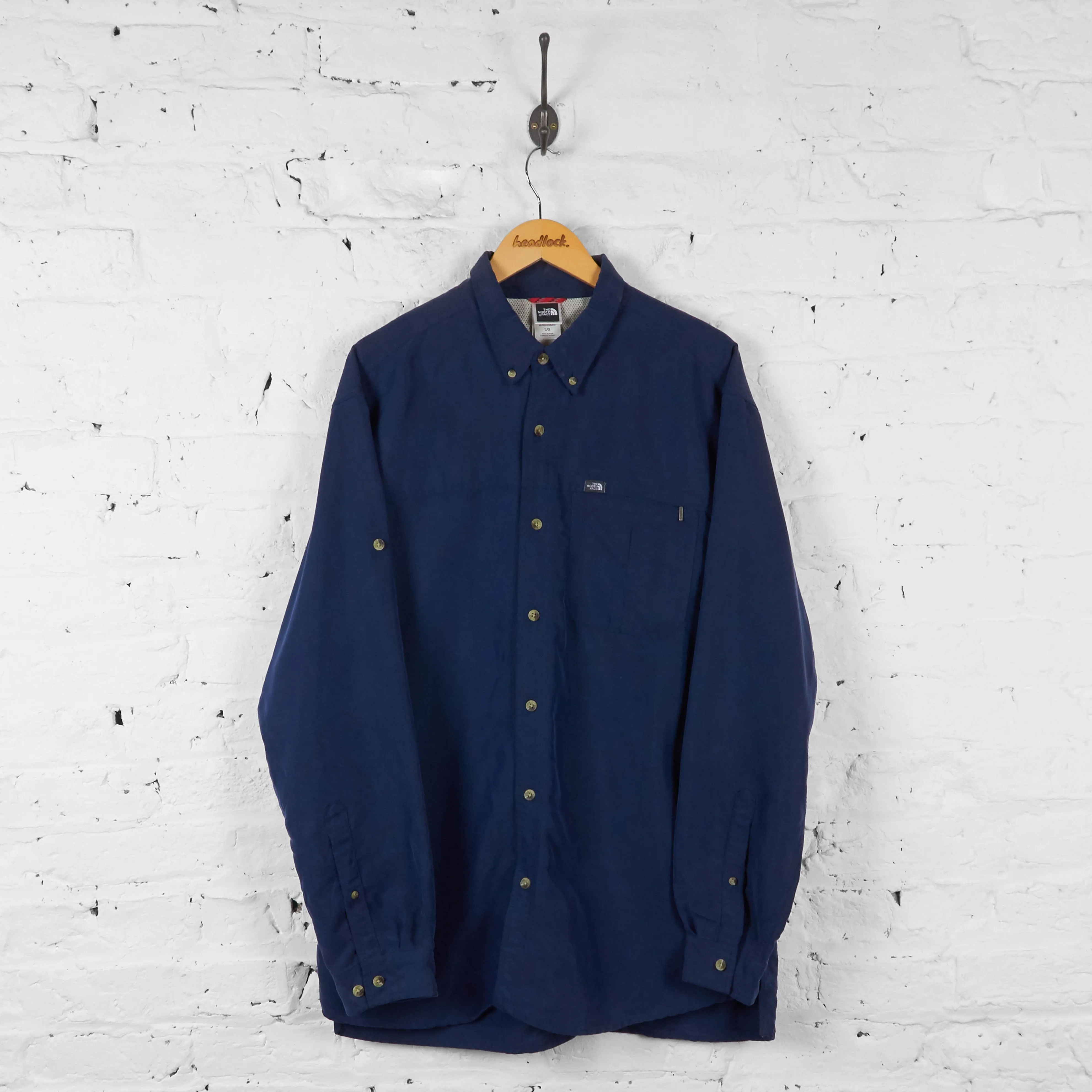Vintage The North Face Utility Shirt - Navy - L
