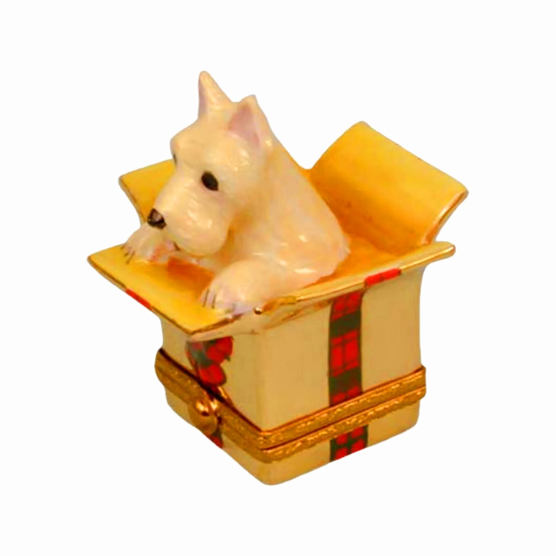 Westie Dog In Christmas Present