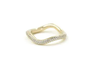 White Diamond Popie Ring