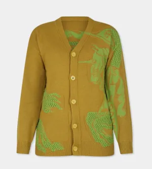 wood cardigan