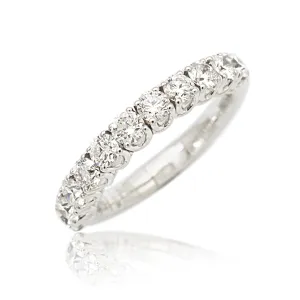 Xpandable™ half-way eternity diamond band